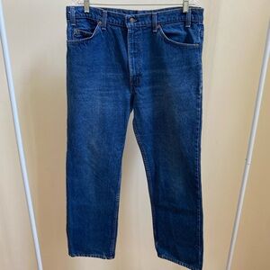 Levi's 1998 Orange Tab vintage straight leg jeans dark wash 38x30